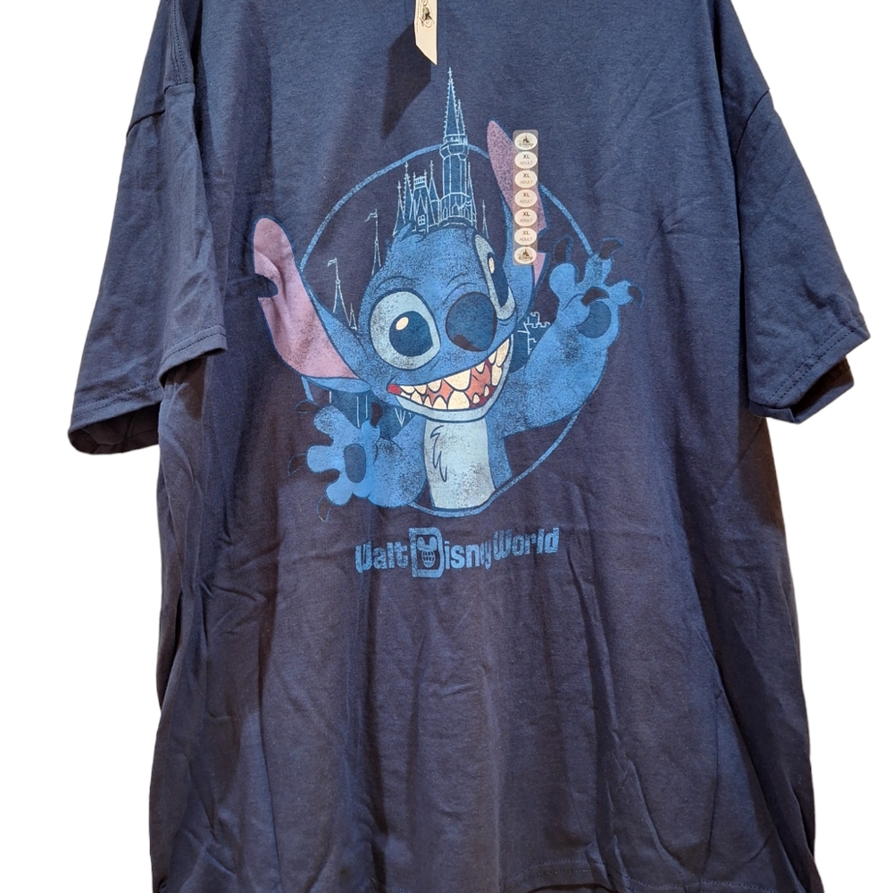 Disney Parks STITCH at Cinderella Castle T-Shirt Unisex Adult Size XL NEW